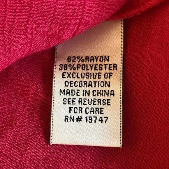 Fundamental Things NWT Oversized Blouse With Lace Inserts & 3/4 Sleeve. Size S. - Picture 8 of 9